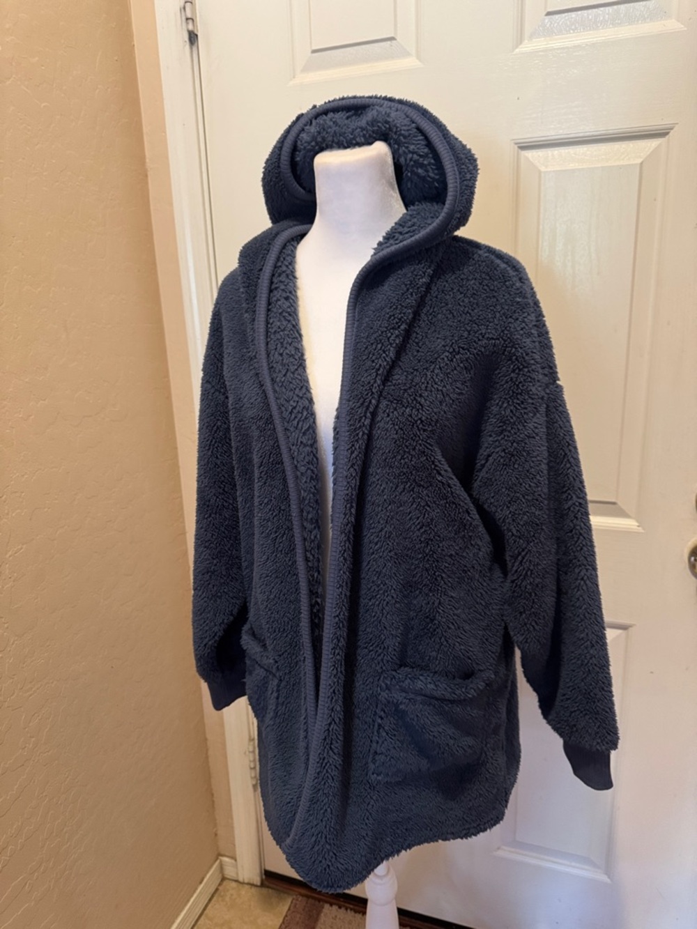 Koolaburra by Ugg Blue Hooded Sherpa Coat